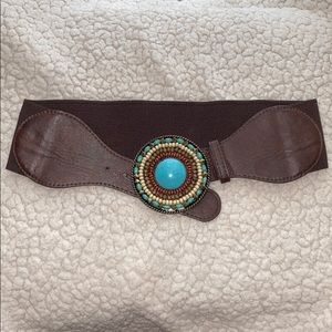 Faux turquoise belt